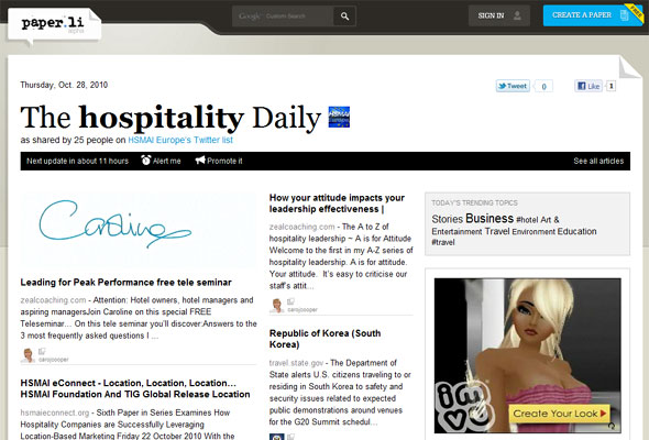 The hospitality Daily|Social media