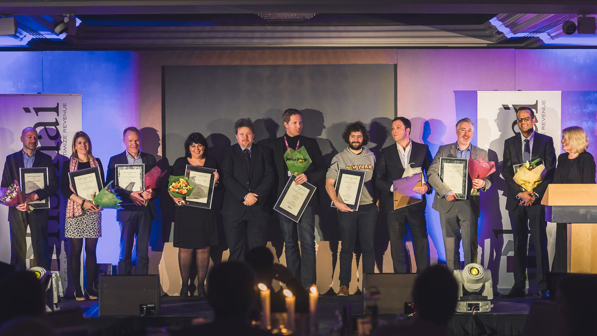 Nine of the Top 20 Extraordinary Minds In Sales Marketing & Technology across Europe present at the HSMAI European Awards in London Tuesday night. Photographers: Gunnar Kopperud/Netta Nyman PhotoWalk/Konferansefotografering