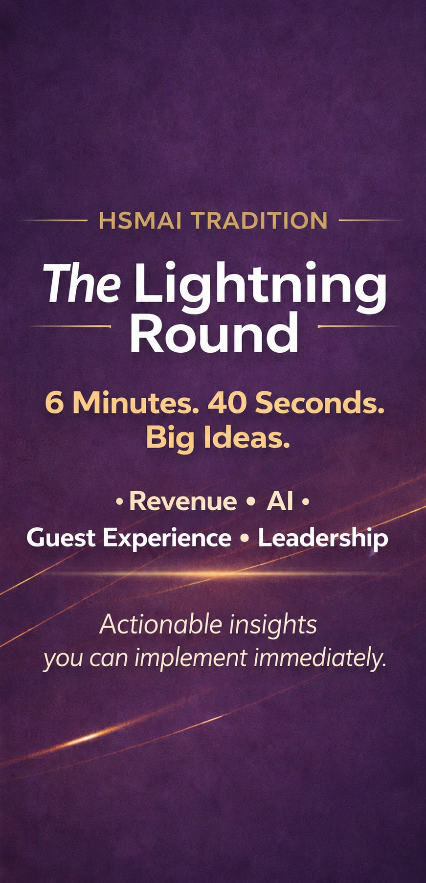 Lightning Rounds
