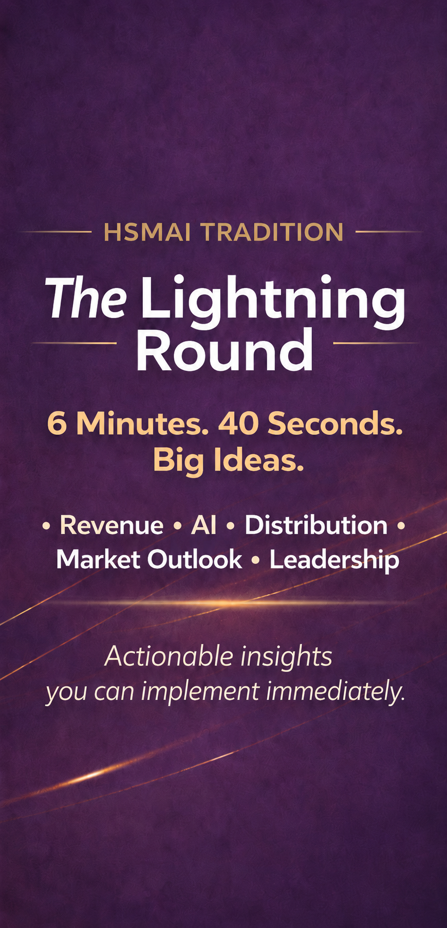 Lightning Rounds